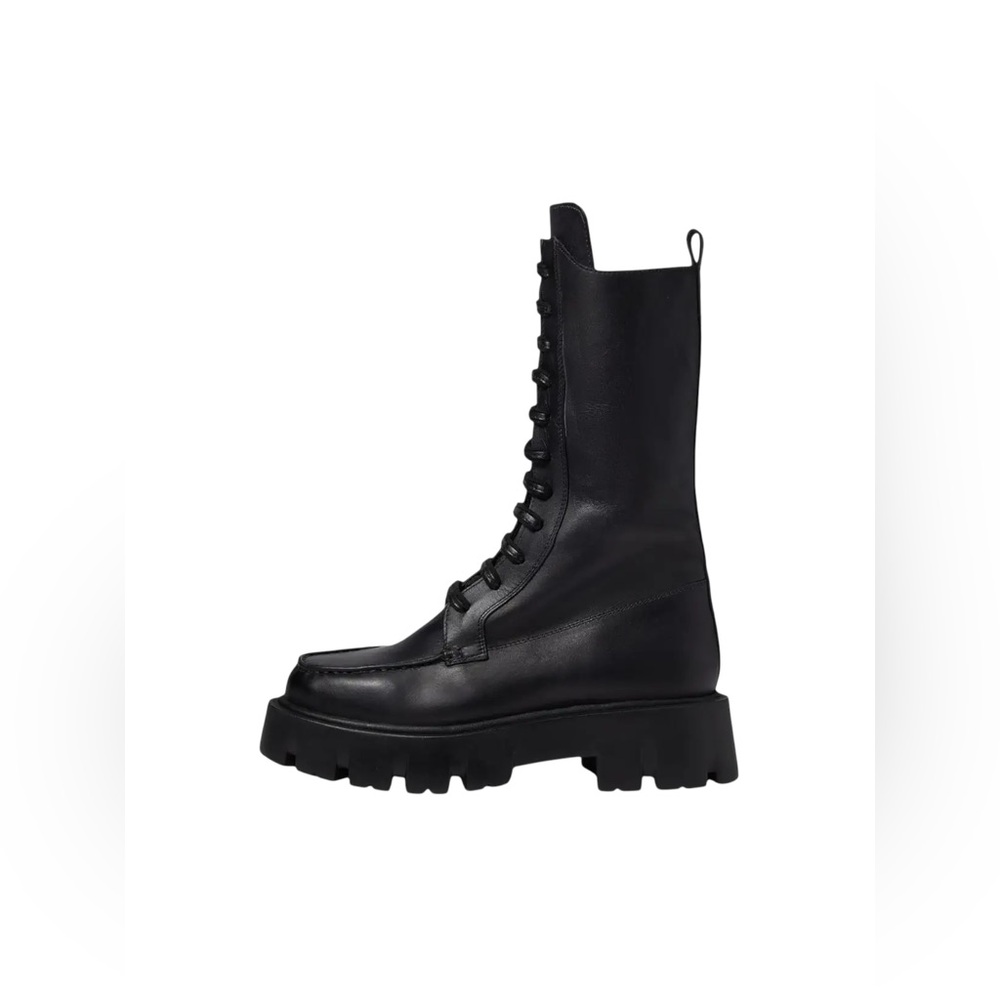 🆕 FREE PEOPLE | JONES LACE-UP BOOTS | BLACK | SIZE: US 8 (EU 38.5)